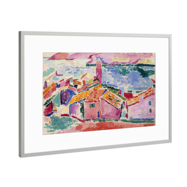 Poster mit Rahmen Silber "Henri Matisse die Dächer" artboxONE - Abstrakt