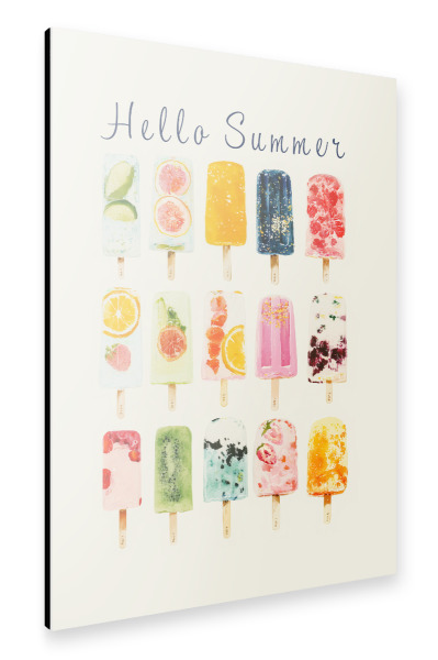 Alu-Dibond "Fruchtiges Sommer Eis" 75x50 cm artboxONE