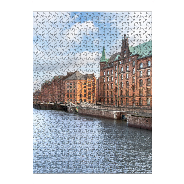 Puzzle Ravensburger "Hamburg Zollkanal" artboxONE - Städte,Städte / Hamburg,Architektur - Speicherstadt,Altstadt,Hansestadt,Kanal