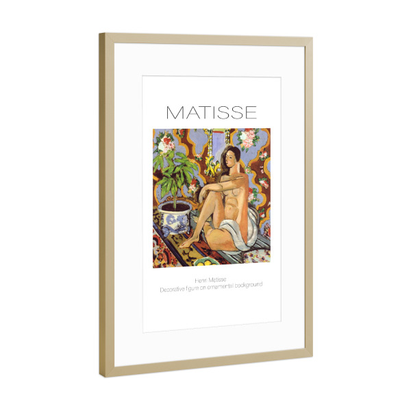 Poster mit Rahmen Gold "Henri Matisse al" artboxONE - Abstrakt,Menschen