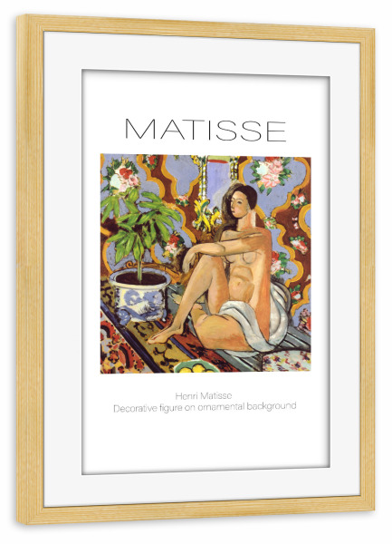 Poster mit Rahmen kiefer "Henri Matisse al" artboxONE - Abstrakt,Menschen