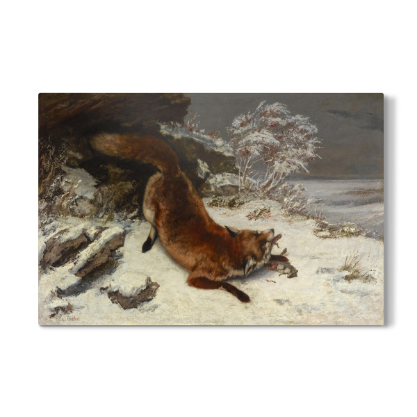 Galerie-Print "Fox In The Snow by Gustave Courbet" 30x20 cm artboxONE