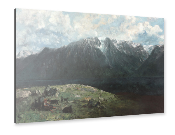 Alu-Dibond "Panoramablick der Alpen" 30x20 cm artboxONE