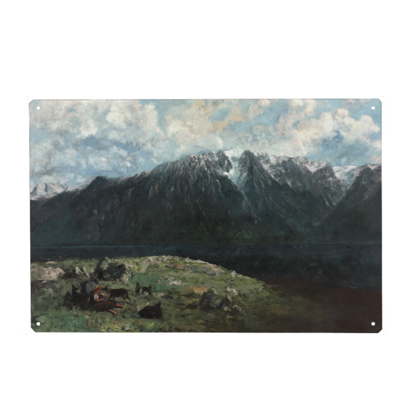 Holzbild "Panoramablick der Alpen" artboxONE - Natur,Reise
