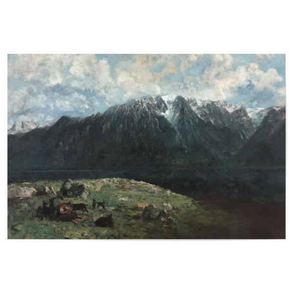 Poster 30x20 cm "Panoramablick der Alpen" artboxONE - Natur,Reise