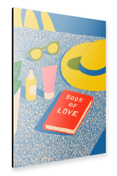 Alu-Dibond "Die Liebe des Sommers" 30x20 cm artboxONE