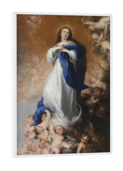 Poster mit weißem Rahmen "Die makellose Empfängnis" artboxONE - Für Kinder,Für Mama,Für Papa