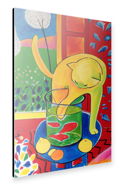 Alu-Dibond "Henri matisse The cat with the red" 30x20 cm artboxONE