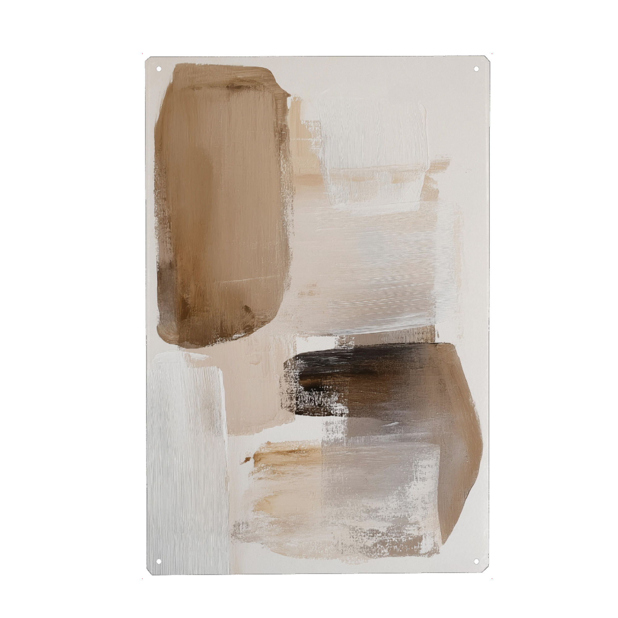 Holzbild "Braune Abstrakte Gestaltung" artboxONE - Natur,Abstrakt,Geometrie