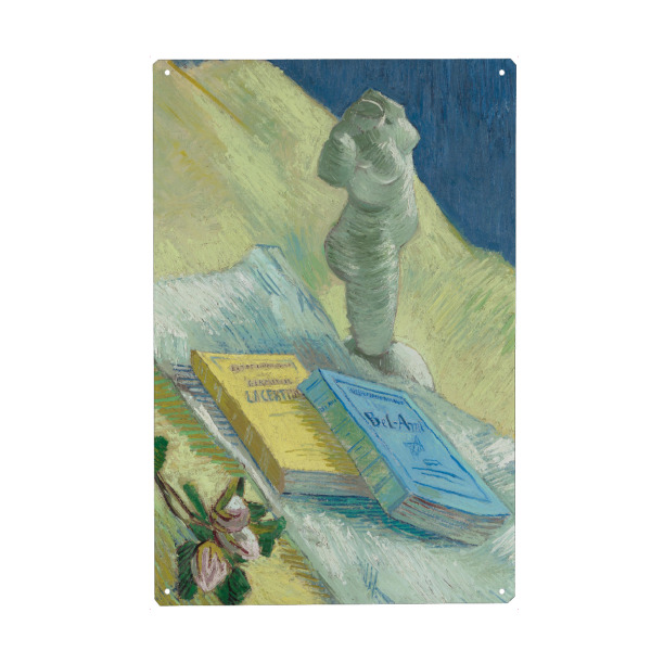 Metall Poster "Vincent van Gogh, Gibsstatuette" artboxONE - Floral,Abstrakt,Menschen