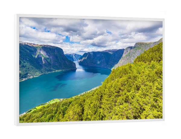 Poster mit weißem Rahmen "Ausblick vom Stegastein" artboxONE - Natur,Reise,Reise / Strand und Meer,Reise / Länder