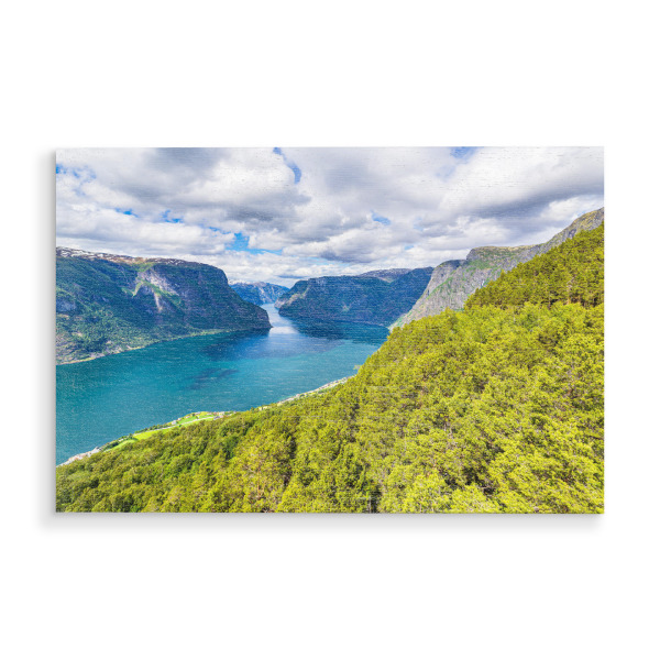 Holzbild "Ausblick vom Stegastein" artboxONE - Natur,Reise,Reise / Strand und Meer,Reise / Länder
