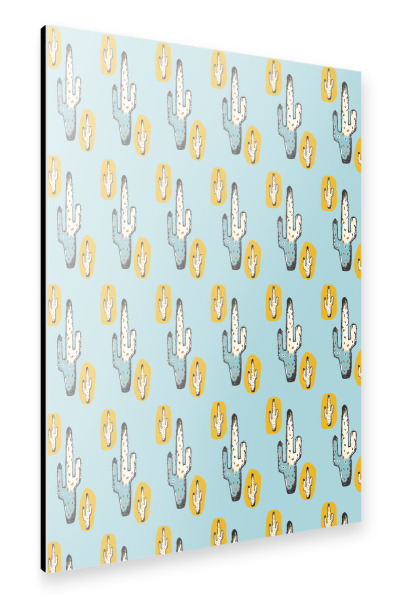 Alu-Dibond "Cactus Family" 30x20 cm artboxONE