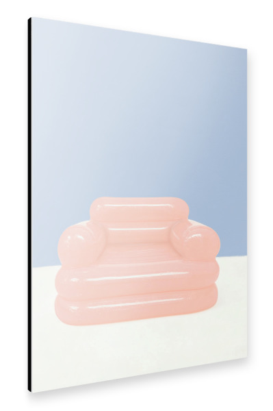 Alu-Dibond "Retro Aufblasbarer Sessel" 75x50 cm artboxONE