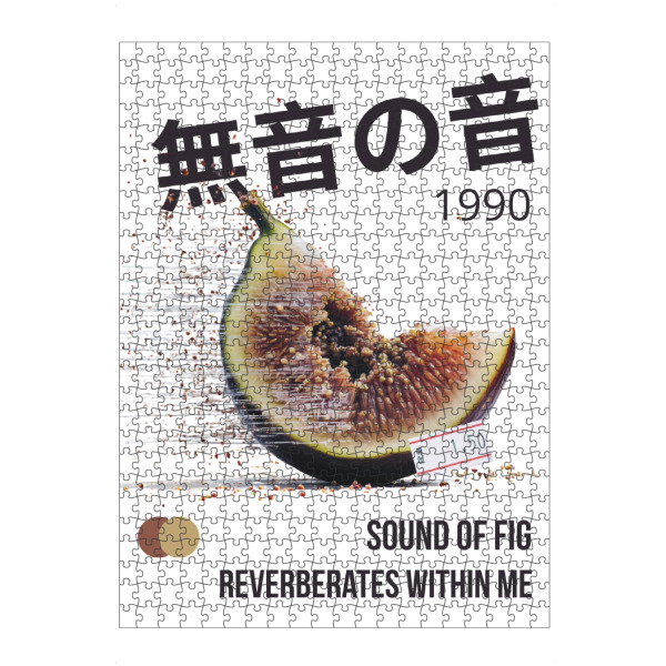 Puzzle Ravensburger "SOUND OF FIG" artboxONE - Abstrakt - Fig,Glitch,Japanese text,1990,Sound,Reverberates,Typography,Digital art,Abstract,Price tag