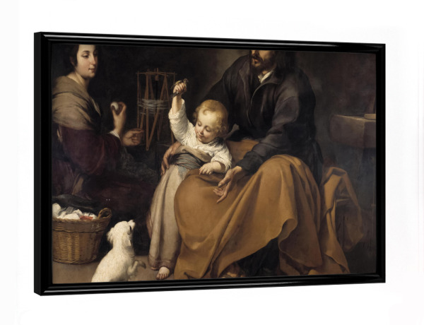 Poster mit schwarzem Rahmen "The Holy Family with a Little Bird" artboxONE - Für Kinder,Für Mama,Für Papa