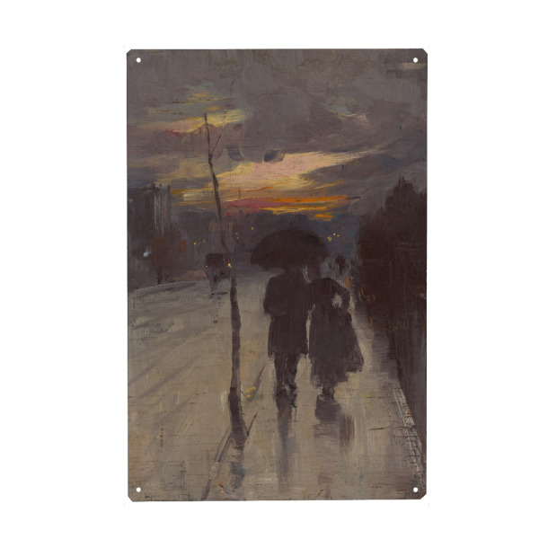 Holzbild "Nach Hause gehen" artboxONE - Städte,Reise,Menschen