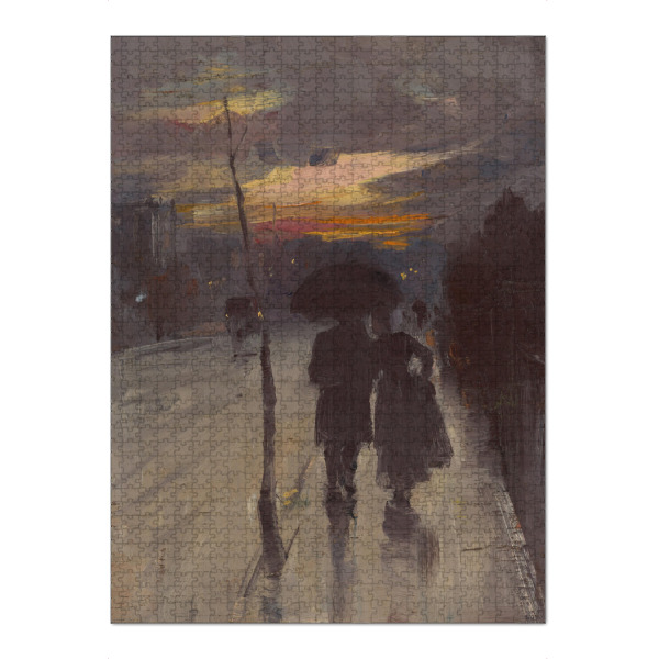 Puzzle Ravensburger "Nach Hause gehen" artboxONE - Städte,Reise,Menschen