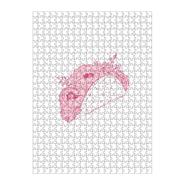 Puzzle Ravensburger "Taco-Blumenillustration" artboxONE - Floral,Essen & Trinken