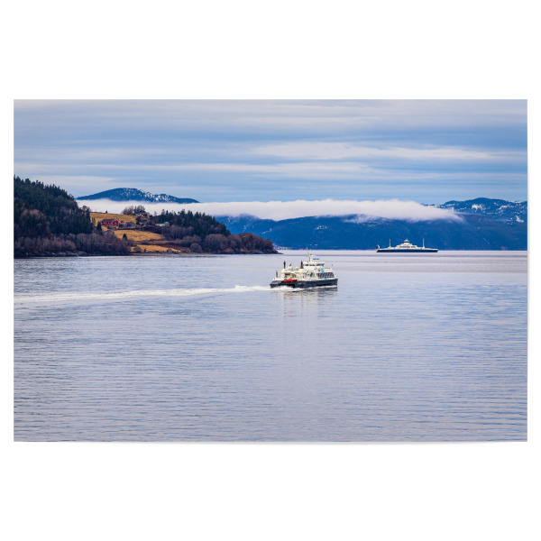 Poster "Fähren in Norwegen" artboxONE - Natur,Reise,Reise / Strand und Meer,Reise / Länder