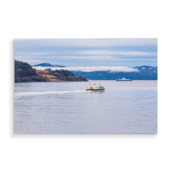 Holzbild "Fähren in Norwegen" artboxONE - Natur,Reise,Reise / Strand und Meer,Reise / Länder