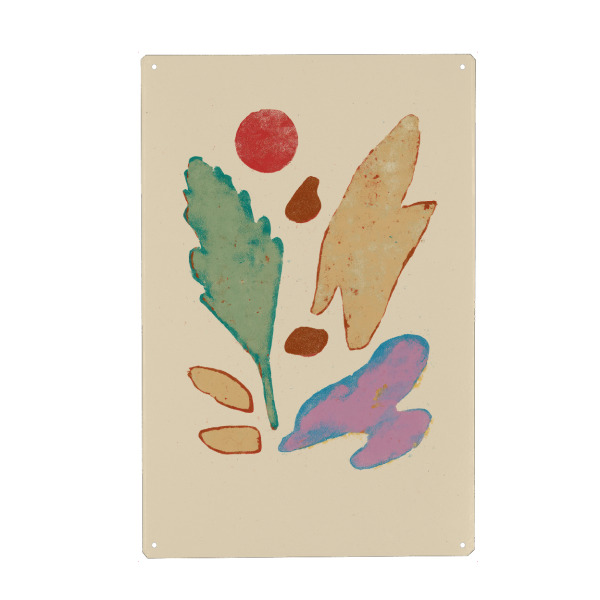 Holzbild "Abstract Composition No I" artboxONE - Abstrakt - Abstrakt,Dekorativ,Einfach,Minimalistisch,Struktur,Pastell,Pastelles,Treechild