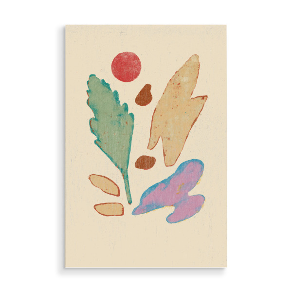 Holzbild "Abstract Composition No I" artboxONE - Abstrakt - Abstrakt,Dekorativ,Einfach,Minimalistisch,Struktur,Pastell,Pastelles,Treechild