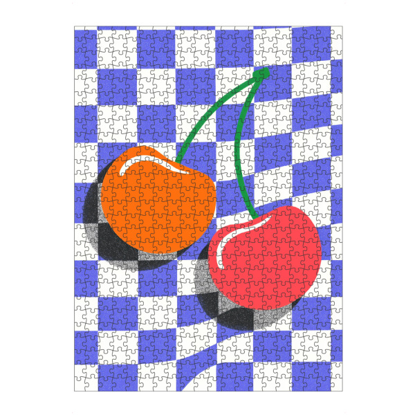 Puzzle Ravensburger "Sommer Kirschen Chic" artboxONE - Natur,Geometrie,Essen & Trinken / Obst & Gemüse