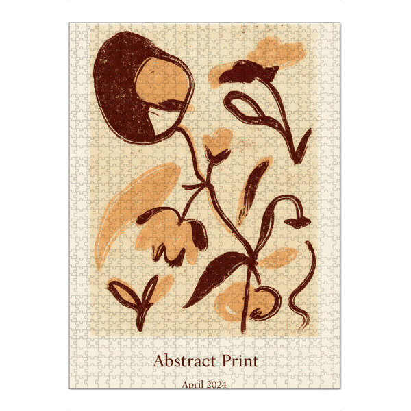 Puzzle Ravensburger "Abstract floral - art" artboxONE - Floral,Für Mama,Für Papa - Floral,Blume,Blumen,Dekorativ,Abstrakt,Kunst - Bild floral