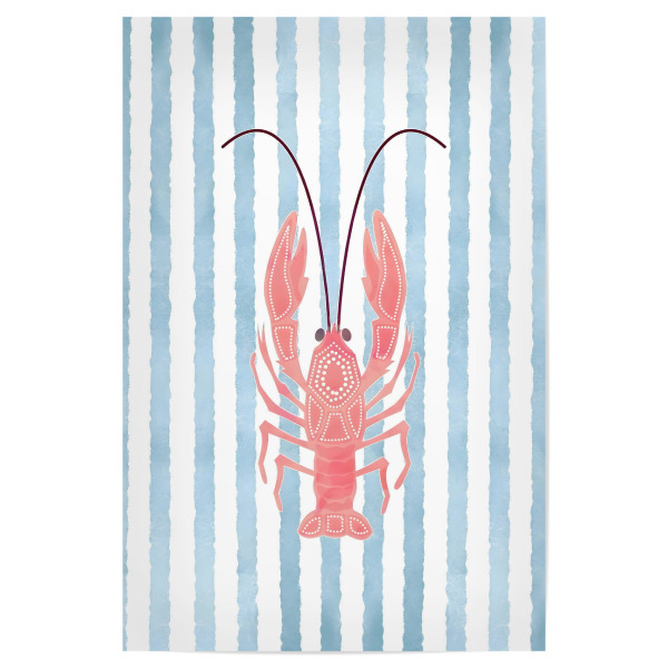 Poster 30x20 cm "Nautical Chic with a Lobster Twist" artboxONE - Natur,Abstrakt