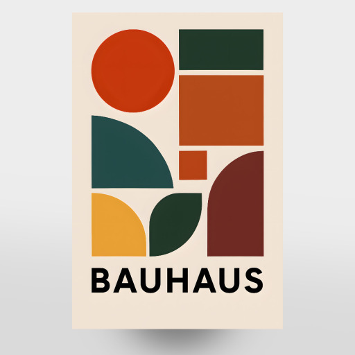 Geometrische Bauhaus-Formen