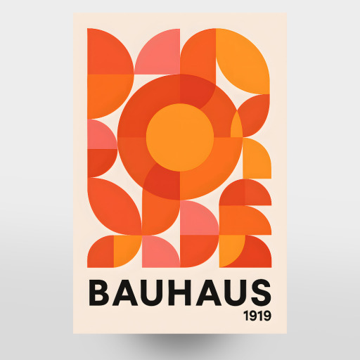 Bauhaus in warmen Farben