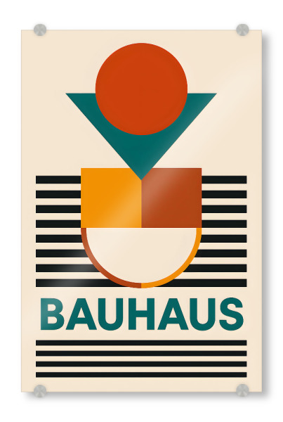 Acrylglasbild "Bauhaus Geometrie" artboxONE - Abstrakt,Geometrie