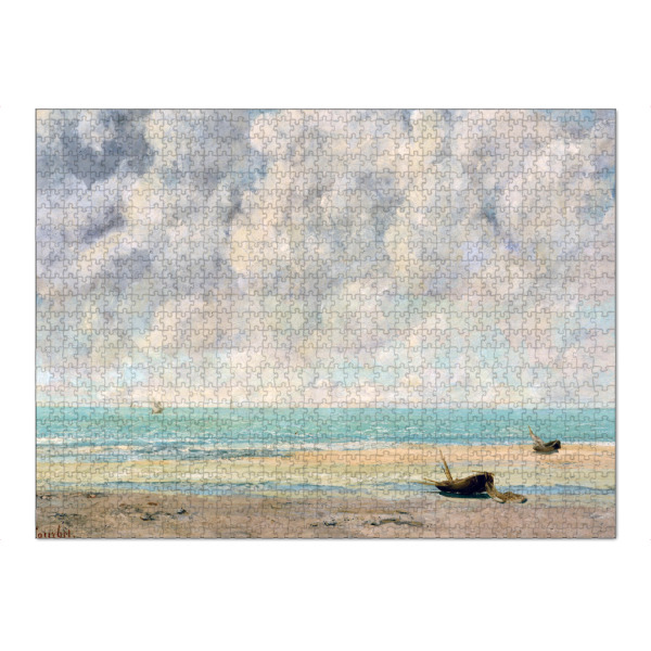Puzzle Ravensburger "The Calm Sea by Gustave Courbet" artboxONE - Reise,Für Mama,Für Papa