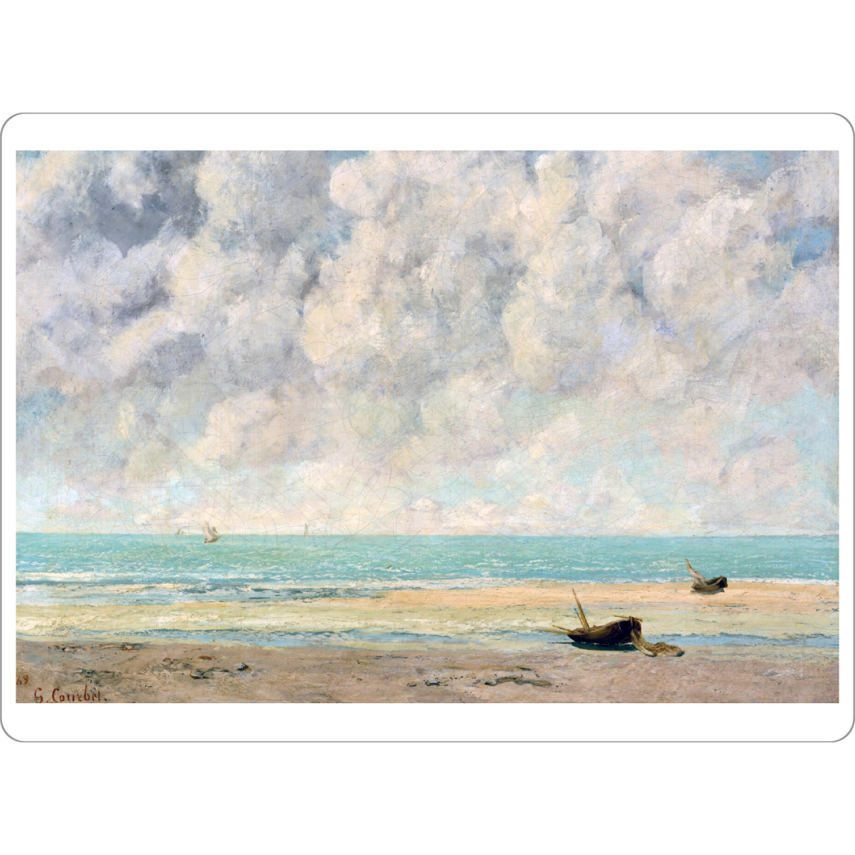 Tischset "The Calm Sea by Gustave Courbet" artboxONE - Reise,Für Mama,Für Papa
