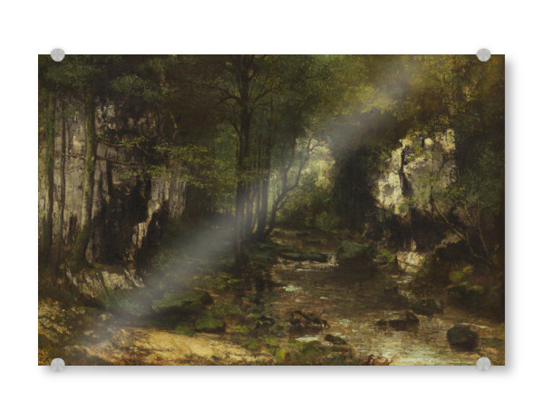 Acrylglasbild "Der Strom von Gustave Courbet" artboxONE - Natur,Für Mama,Für Papa