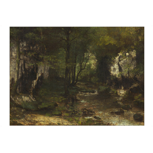 Puzzle Ravensburger "Der Strom von Gustave Courbet" artboxONE - Natur,Für Mama,Für Papa
