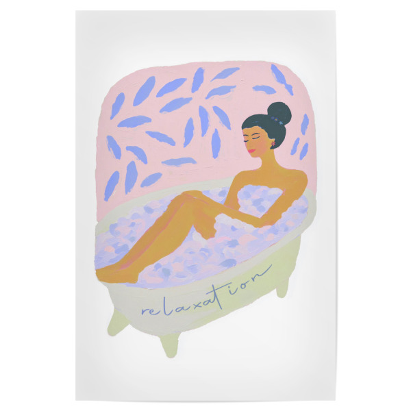 Poster "Frau im Badeschaum" artboxONE - Floral,Menschen