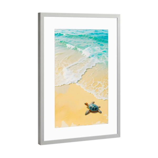 Poster mit Rahmen Silber "Schildkröten" artboxONE - Natur,Reise,Tiere,Reise / Strand und Meer