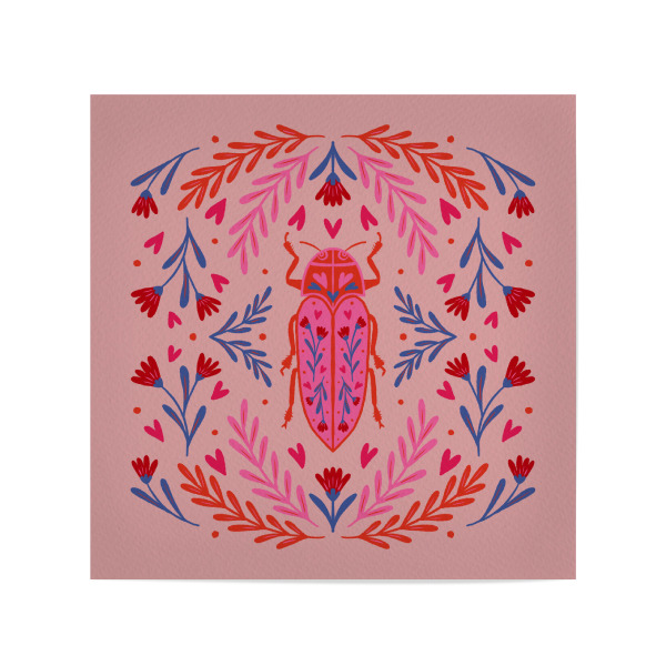 Poster 20x20 cm "Liebesbug" artboxONE - Tiere,Abstrakt