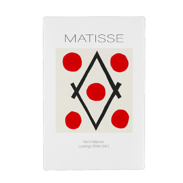 Metall Poster "Henri Matisse Losange" artboxONE - Abstrakt,Geometrie