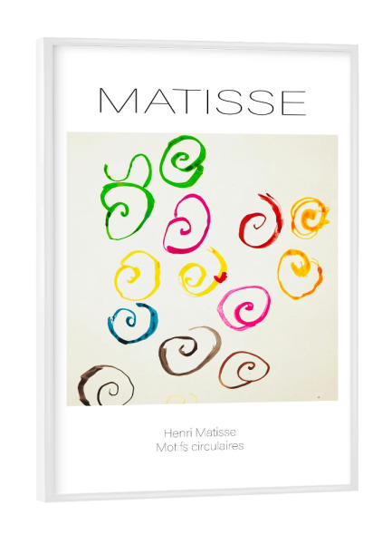 Poster mit weißem Rahmen "Henri Matisse -Motive Circulaires" artboxONE - Abstrakt