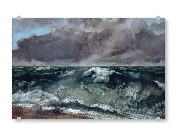 Acrylglasbild "Die Welle von Gustave Courbet" artboxONE - Reise / Strand und Meer