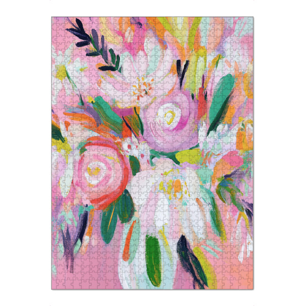 Puzzle Ravensburger "Pastell Blumen Romantik" artboxONE - Natur,Floral,Abstrakt