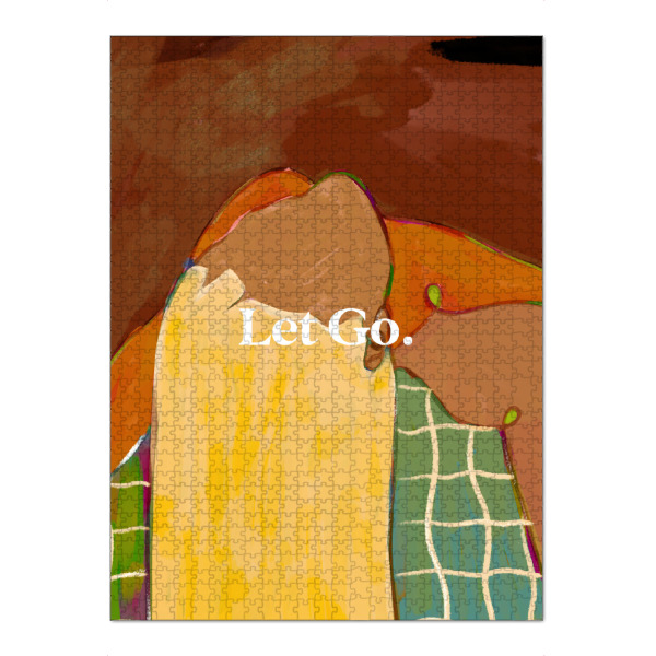Puzzle Ravensburger "Let Go - painting" artboxONE - Menschen - Earthy,People,Woman,Rustic,Concept,Conceptual,Tiles,Painting,Watercolor - Bild earthy