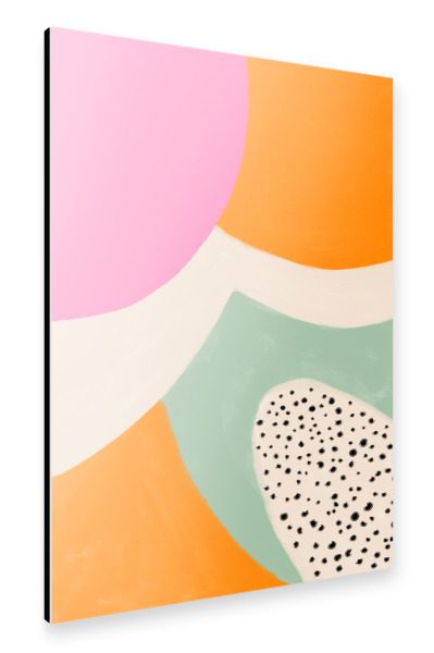 Alu-Dibond "Punkte Sommer Spaß" 75x50 cm artboxONE