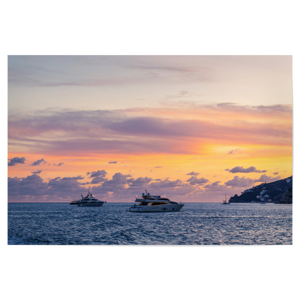Poster "Sonnenuntergang in Italien" artboxONE - Natur,Reise,Reise / Strand und Meer,Reise / Länder