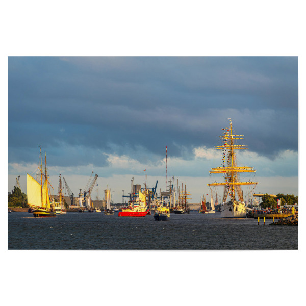 Poster 30x20 cm "Neuen Strom mitg Segelschiffe" artboxONE - Natur,Reise,Reise / Strand und Meer