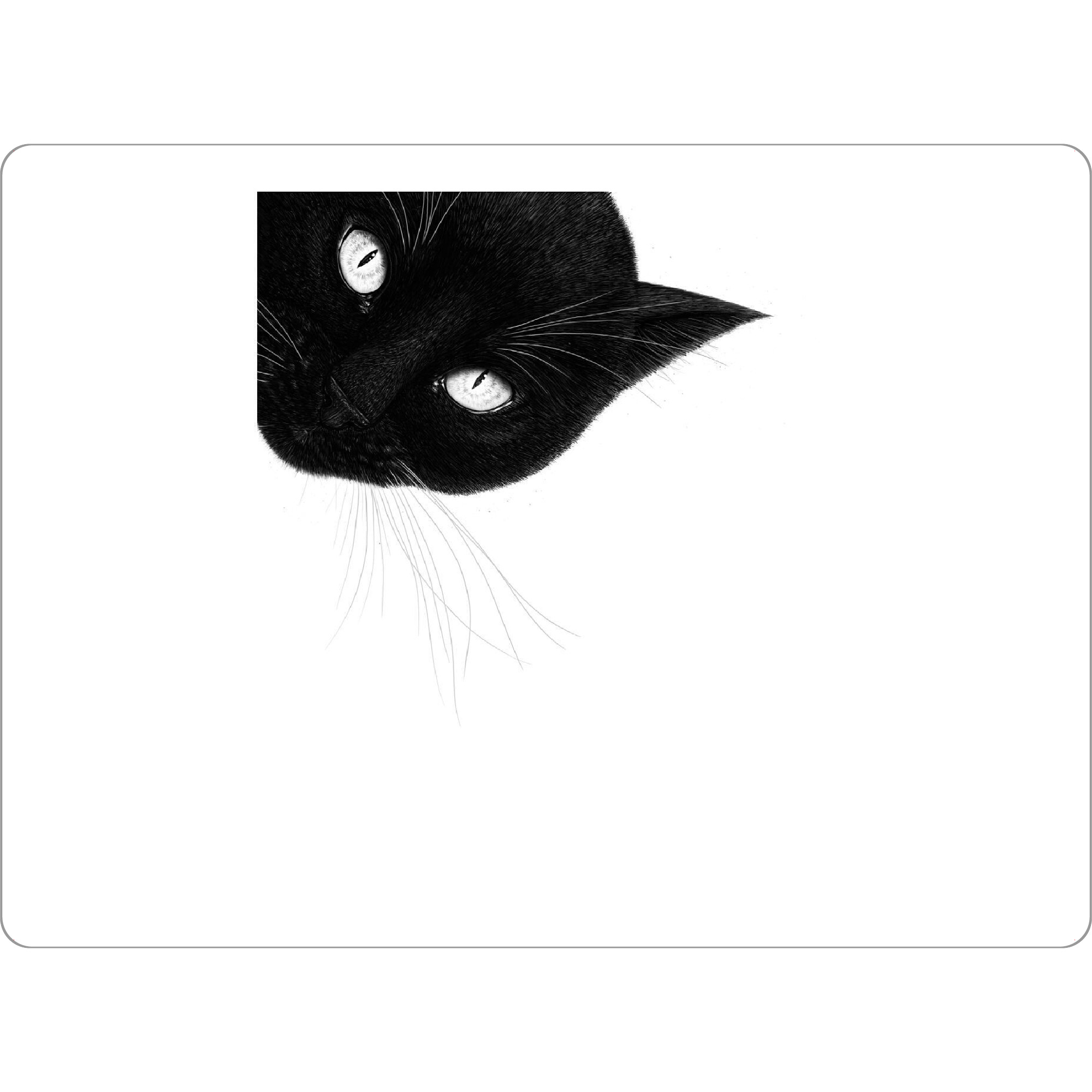 Tischset "Schwarze Katze oben" artboxONE - Für Kinder,Tiere,Für Mama,Halloween,Lustig