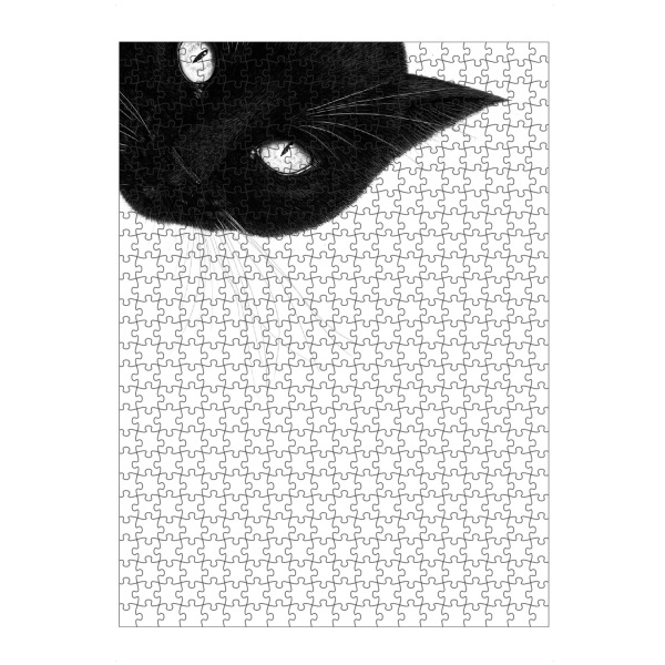 Puzzle Ravensburger "Schwarze Katze oben" artboxONE - Für Kinder,Tiere,Für Mama,Halloween,Lustig
